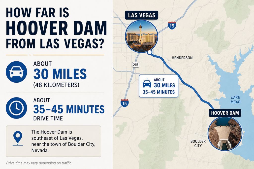 Hoover Dam From Las Vegas